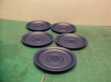 (5) 3314a-1 Tupperware small saucer blue
