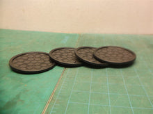 (4) Tupperware Coasters Black Fountain Design