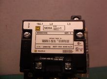 Square D 8536SCO3S Motor Starter Nema Size 1 27A 3P 600V Coil 110/120V 3 Pole