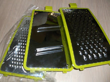 TF1074 3 Blade Cheese Grater "Clear & Green" 9 1/4" Tall