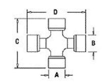 180018158 Cross & Bearing Kit Fits Comer V Series: Type 80 CV