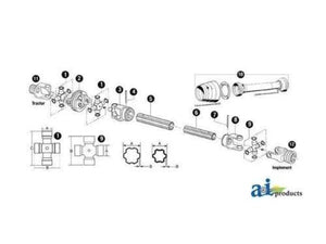 180018158 Cross & Bearing Kit Fits Comer V Series: Type 80 CV