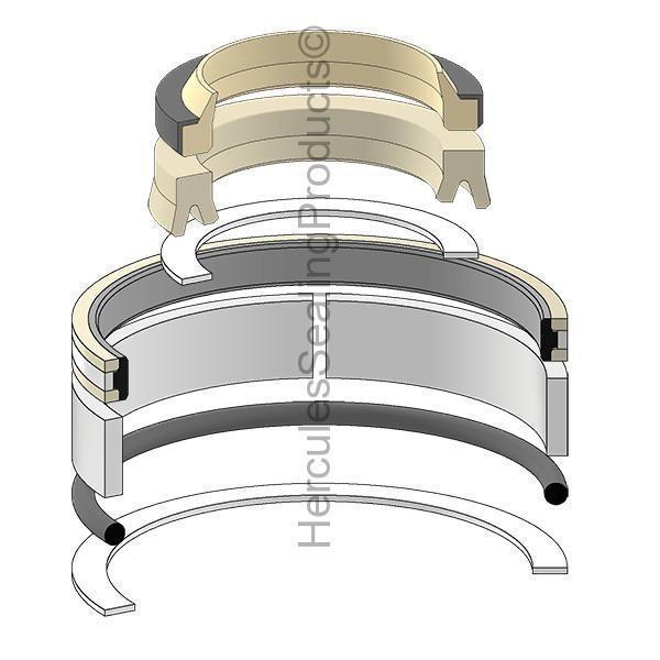 707-98-25070 Blade Lift Cylinder Seal Kit Fits Komatsu GD500R-2 GD505A-2 GD605A3