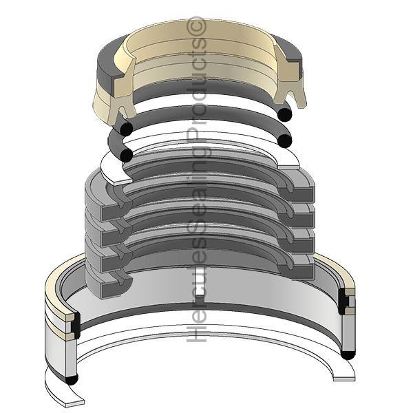 707-98-25170 Scarifier Blade Shift Cylinder Seal Kit Fits Komatsu GD405 GD500