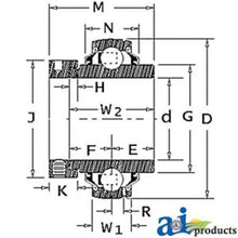 8H409 Housing 4-Bolt Flange