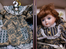 9706 Marked Doll & Case Red Hair