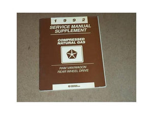 1992 Dodge Ram Van Wagon CNG Dealer Service Manual OEM