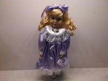 Classical Treasures Bisque Porcelain Doll Lavender 15" Doll ( No Box)
