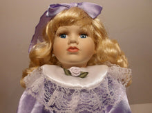 Classical Treasures Bisque Porcelain Doll Lavender 15" Doll ( No Box)