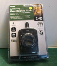PRIME Light Sensing Countdown Timer 7 On/Off Settings Energy Saving #0154182