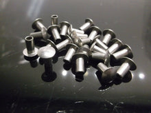 25 Pcs Stainless Steel 1/8" X 1/4" Crown/ Rounded Head Hollow Rivets Tonka Truck