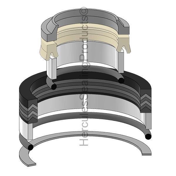 AH139418 Loader Lift Cylinder Seal Kit Fits John Deere 555
