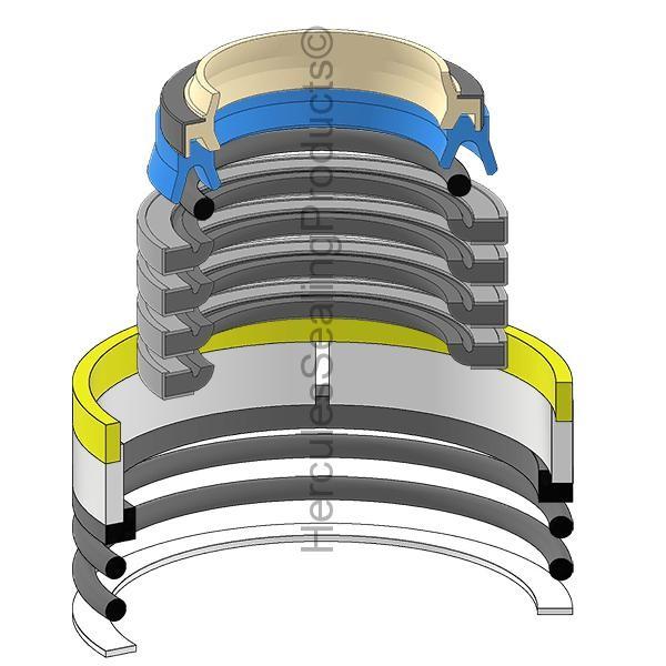 707-98-12080 Dump Cylinder Seal Kit Fits Komatsu WA20 WA30