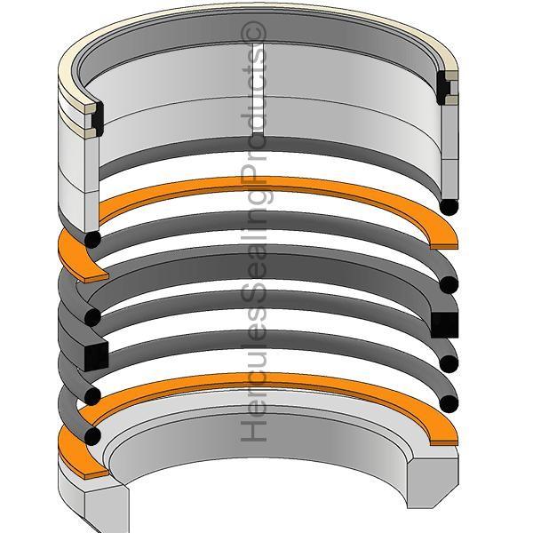 AH149846 Loader Boom Lift Cylinder Seal Kit Fits John Deere 555G
