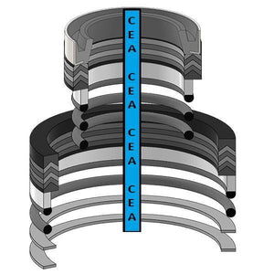 AR105346 Clamp Grapple Lift Ripper Cylinder Seal Kit Fit John Deere 444 444C 544