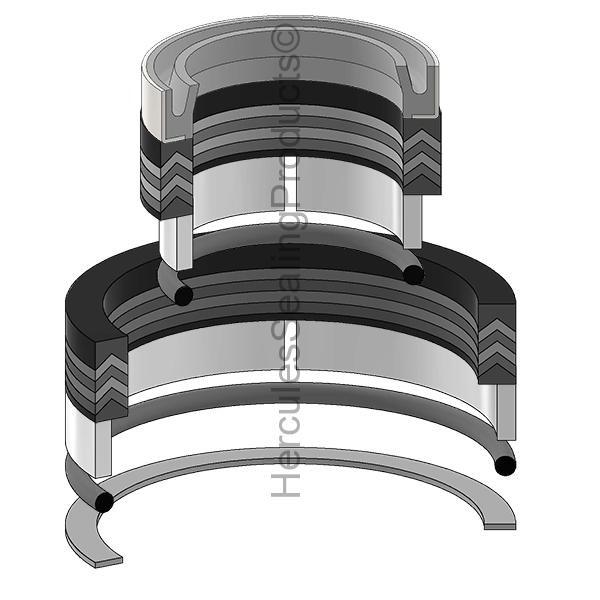 RE18736 Blade Tilt Cylinder Seal Kit Fits John Deere 670-770A 770B772A 772B