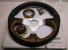 56694 F-1 Sport 6 Hole Steering Wheel 12.5" Woodgrain With Non-Billot Horn