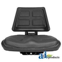 T110BL Seat, Universal w/ Trapezoid Back, Black Fits: Allis-Chalmers,Case-IH,