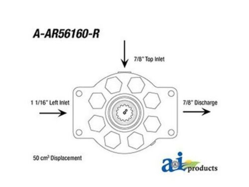 AR56160-R Remanufactured/Rebuilt Hydraulic Pump Fits John Deere 444 544 544A 644