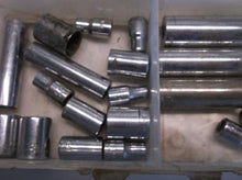 Craftsman & Other Assorted 1/4" Socket Lot (40) Pieces In Tub Craftsman On Lid