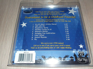 Kid Hip Personalized CD W/9 Educational Songs With Child's Name "Bella"