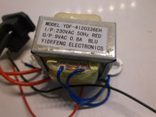 YDF-4120336EH Yi DeFeng Electronics Power Supply Converter I/P 230VAC O/P 9VAC