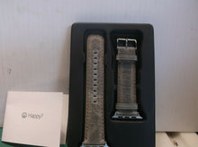 42mm Top4cus Genuine Leather Retro Gray Watch Band (Band Only)