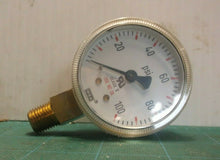 WIKA WIK2-100 2" Pressure Gauge For Compressed Gas Regulators
