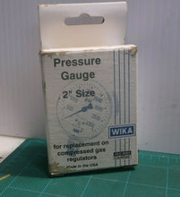 WIKA WIK2-100 2" Pressure Gauge For Compressed Gas Regulators