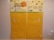 047292971168 (2) Sports Fan Stencils Packs