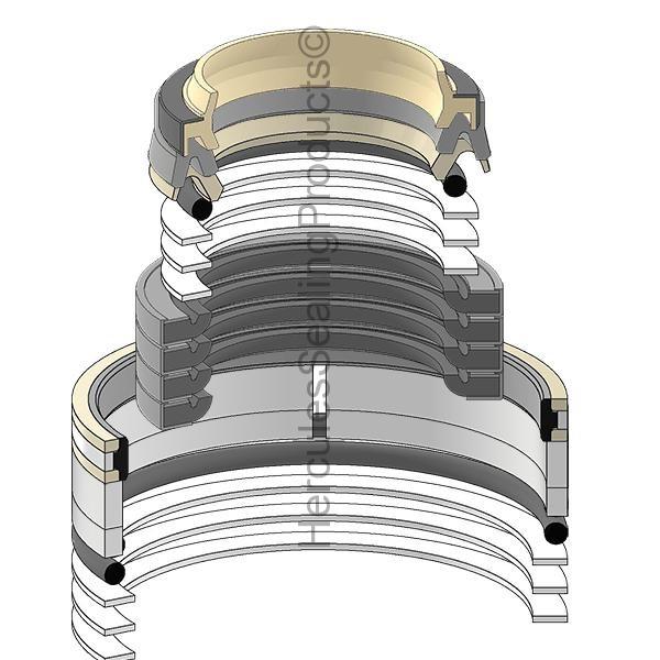 206-63-K1980K Boom Cylinder Seal Kit Fits Komatsu PC290LC-6