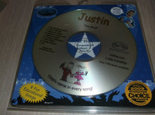 Kid Hip Personalized CD W/9 Educational Songs With Child's Name "Justin"