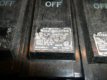 (4) GE Type THQB Circuit Breaker 20 A 1 Pole With Extra Plate on Back