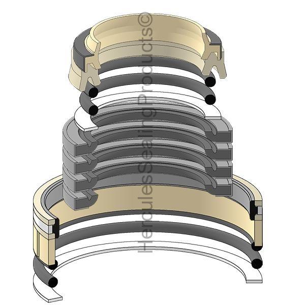 707-98-40020 Triming Cylinder Seal Kit Fits Komatsu D65E-12