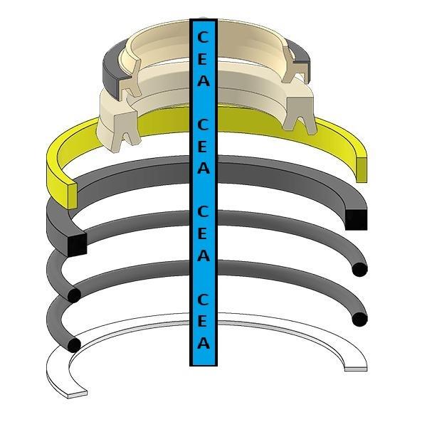 707-98-11020 Pin Puller Cylinder Seal Kit Fits Komatsu D135