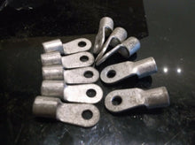 10 Pcs 14-5 Terminals 6AWG Bare Ring Tongue Type Non-Insulated