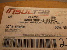 InsulTab 1/8", 1/4", 3/8" Black InsulGrip Heat Shrink PVC HS-105 CSA/ULE 28044