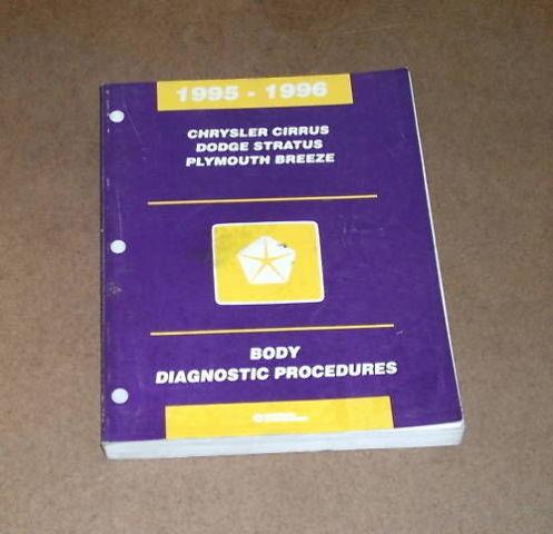 1996 Chysler Cirrus Stratus Breeze Service Manual OEM