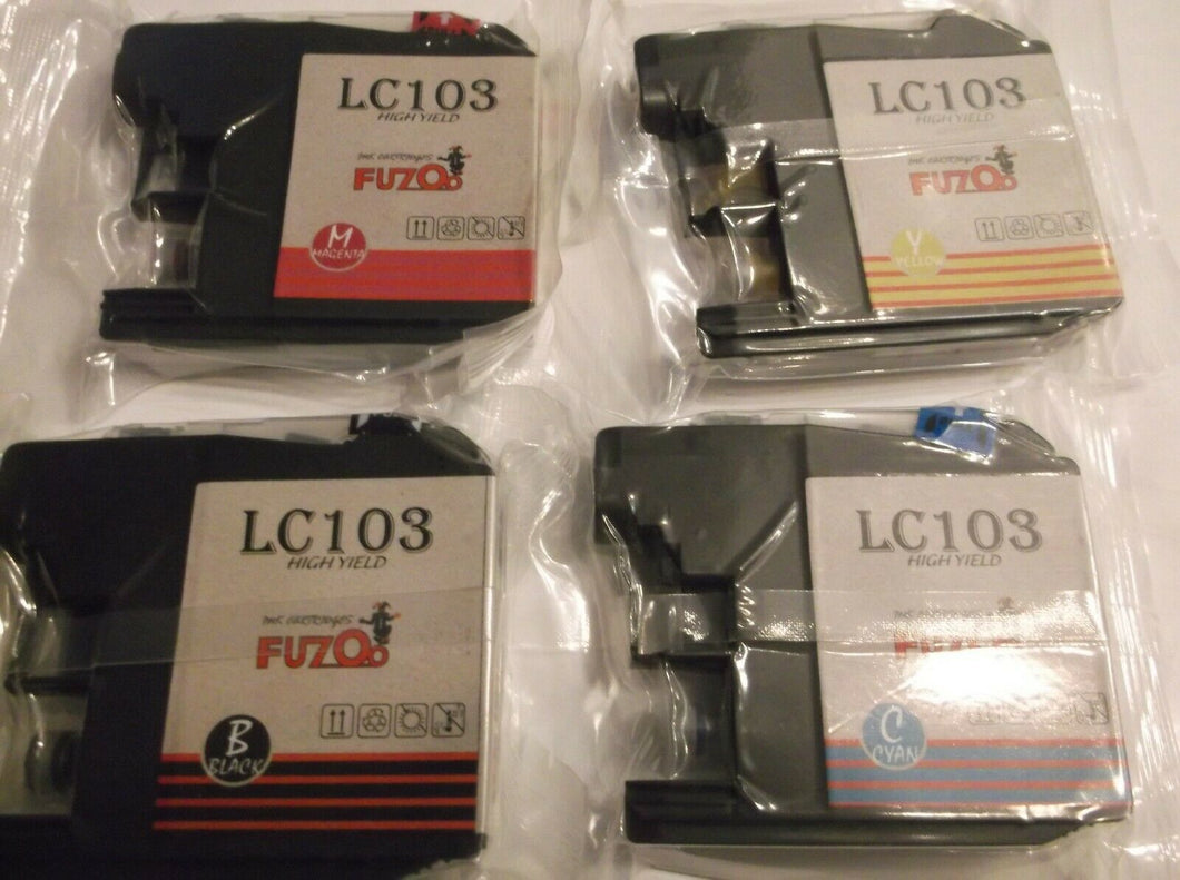 LC103 Ink Cartridge Black Cyan Magenta Yellow FUZ00