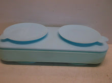 3.25 X 7" Silicone Hedge Hog Soap Dish With Suction Cups Green & Blue