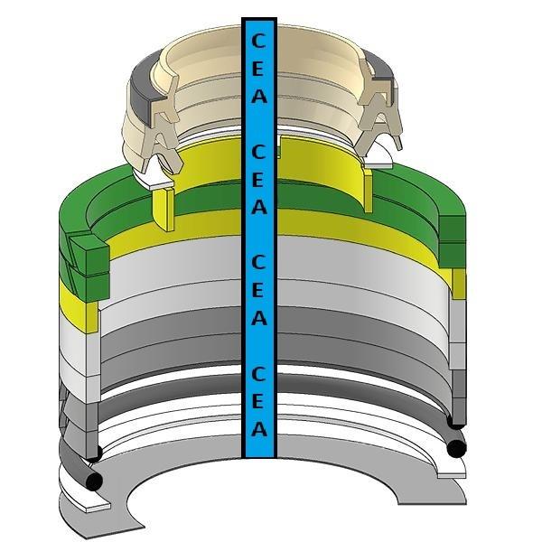 1540748 Boom Var Cylinder Seal Kit Fits Cat Caterpillar 322B 322BL