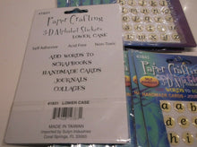 717968123831 (15) Paper Crafting 3/8" 3D Alphabet Lower Case Sticker Packages