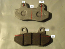 Marshin Chinese Scooter Moped ATV 50cc-150cc Brake Shoe Pad Set 77x42x9 SL 308