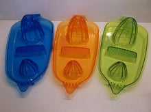 731015163267 (3) Citrus Squeezer & Zester - Blue, Orange & Green