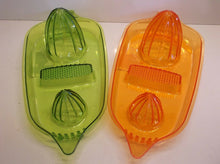 731015163267 (2) Citrus Squeezer & Zester - Orange & Green