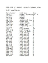 2339198 Kit-Gasket Fits Caterpillar 1229061 3406C