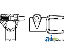 D101206 Quick Disconnect Tractor Yoke Fits Domestic: 1000 Series