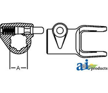D101206 Quick Disconnect Tractor Yoke Fits Domestic: 1000 Series