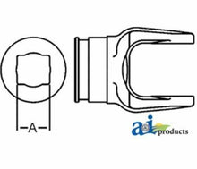 300-1000 (D103000) Shaft Tube Yoke W/ Bearing Groove Fits Domestic: 1000 Series