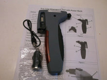 5-In-1 Car Emergency Tool With USB Power Bank, Window Hammer, Belt Cutter-Gray